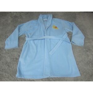 Winnie The Pooh Bath‎ Robe Womens Blue Disney Embroidered